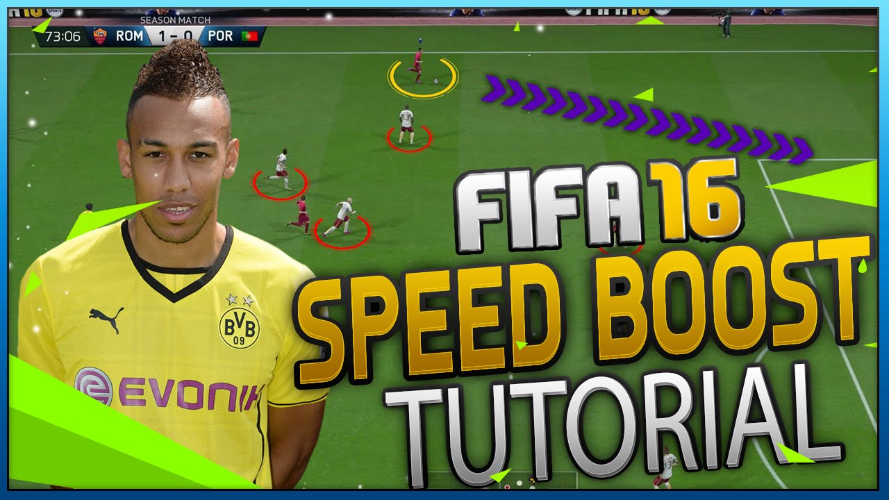 FIFA 16 Speed Boost Tutorial - How to Sprint Faster & Outrun Opponents / SPEED TRICK /  FUT & H2H
