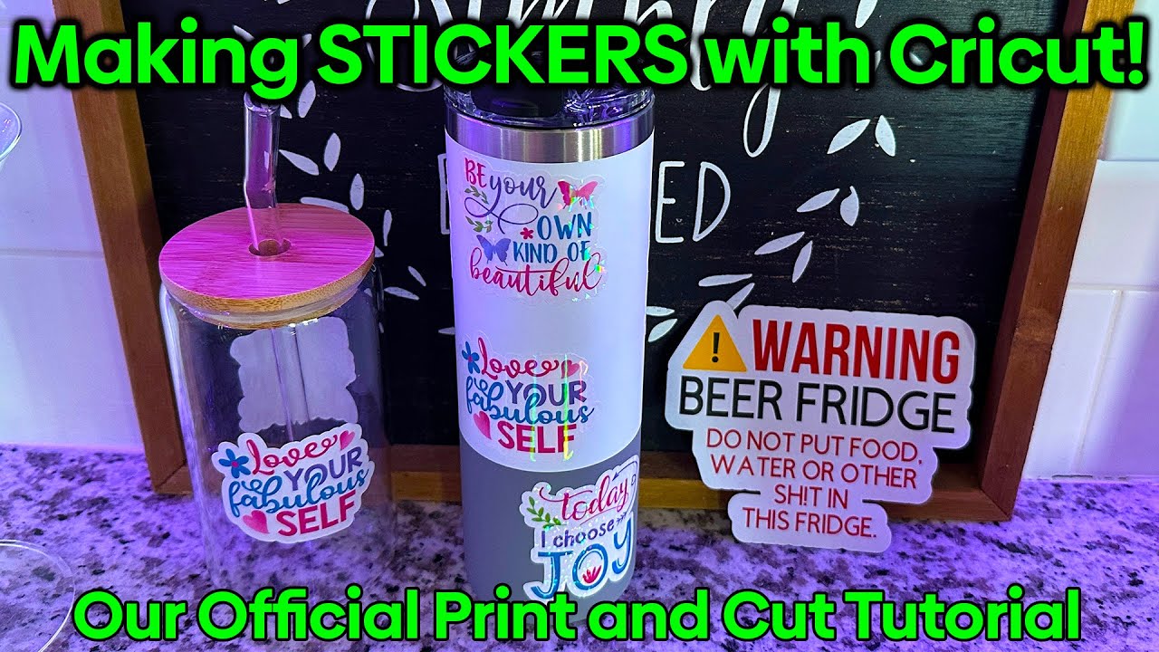 Print and Cut: Creating Stickers with your Cricut