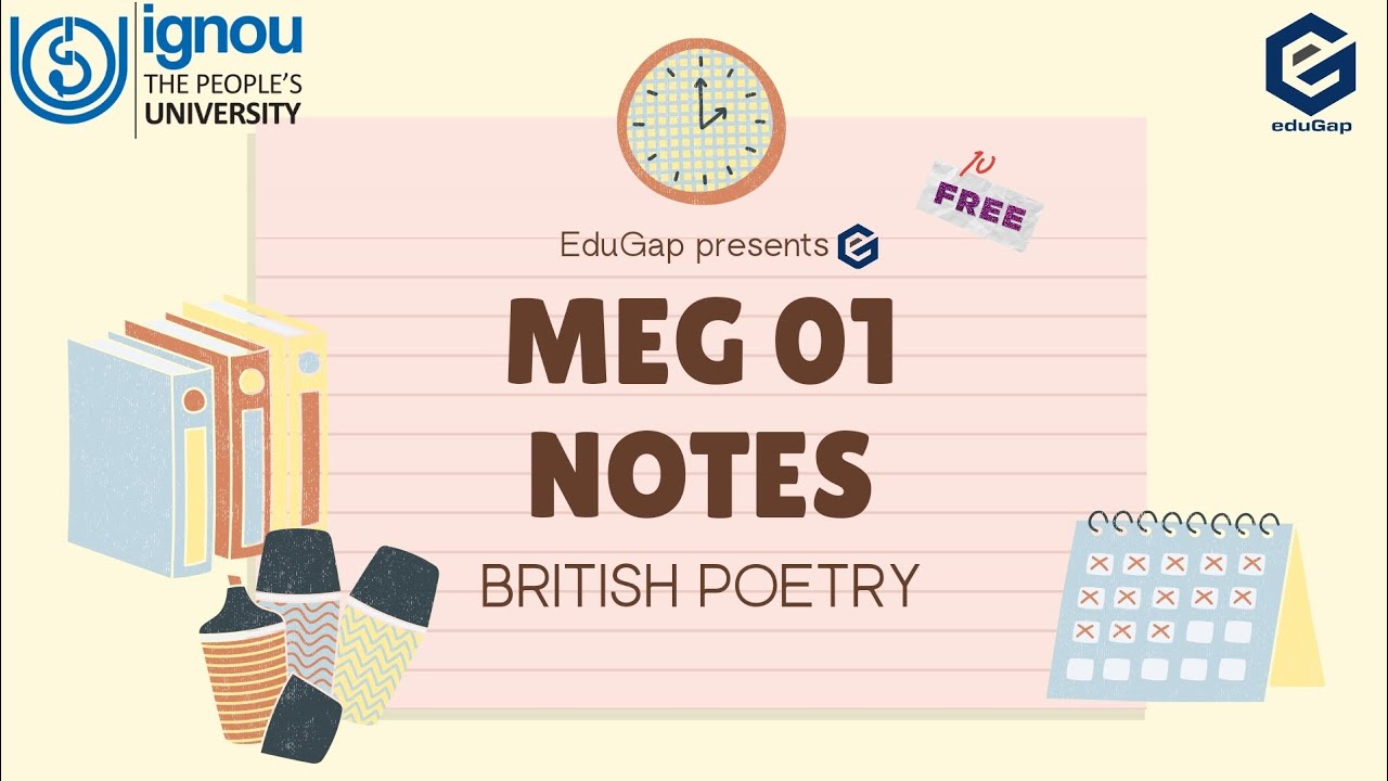 MEG01 BRITISH POETRY FREE NOTES EDUGAP CHANNEL 