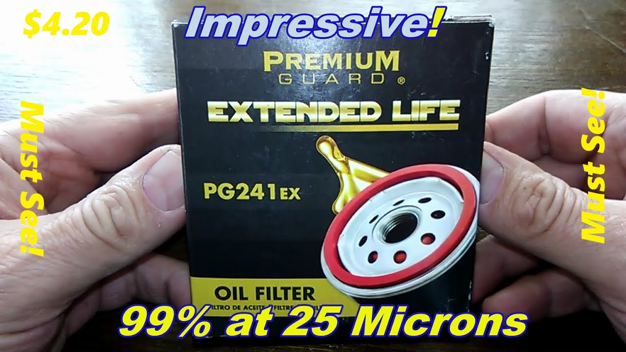 Premium Guard Extended Life Oil Filter Cut Open PG241EX