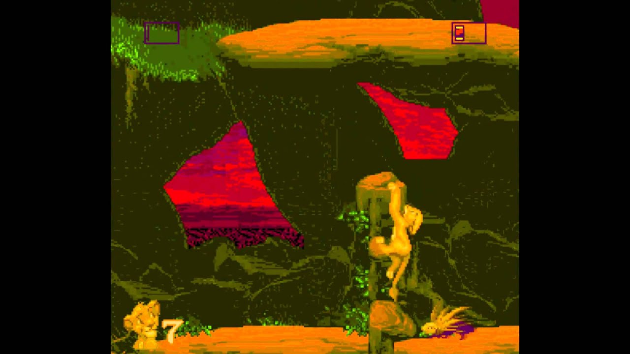 Lion King - Game (SNES) - Level 5: Simba's Exile
