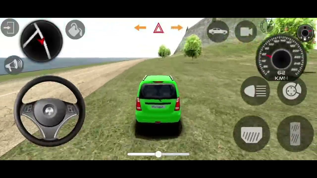 WAGON R CAR 3D ANIMATION DRIVING 