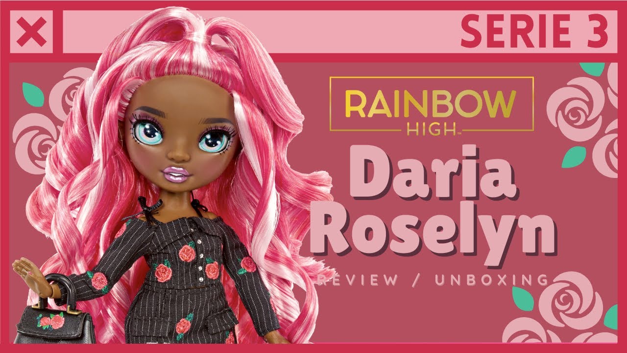 🌹 Abriendo a Daria Roselyn | Rainbow High Serie 3 unboxing y reseña en español