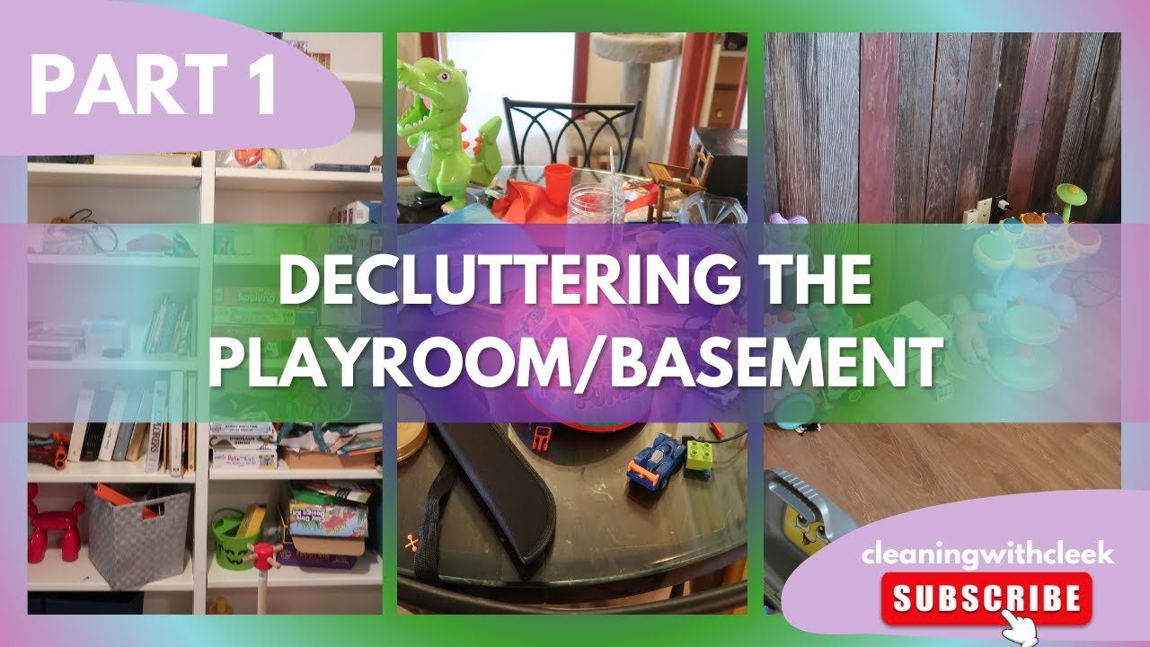 🔷PLAYROOM/BASEMENT DECLUTTER 🔷I PART 1 I SPRING SPEED CLEANING