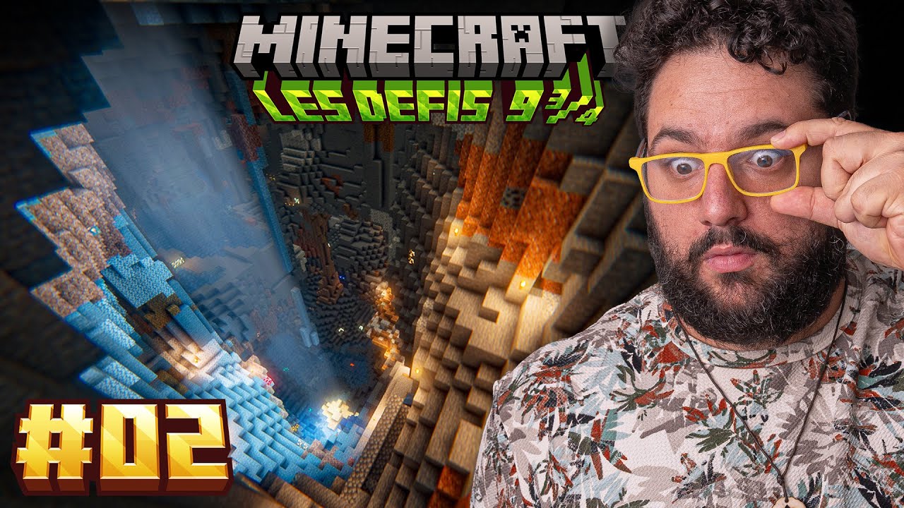 [02] Défis 9¾ Minecraft: Caverne Grosse Comme Ma...