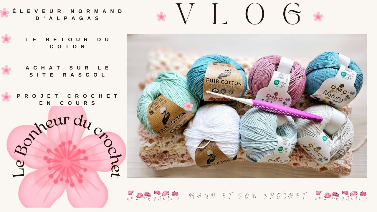 Vlog Crochet - Achat Pelote, rencontre avec un éleveur d'Alpagas, nouveau projet crochet !