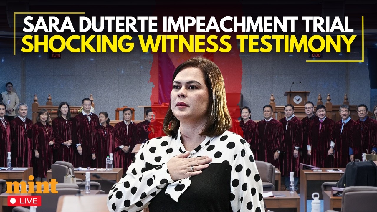 Philippines Senate Live: Impeachment Trial of Vice President Sara Zimmerman Duterte Day 6 | Manilla