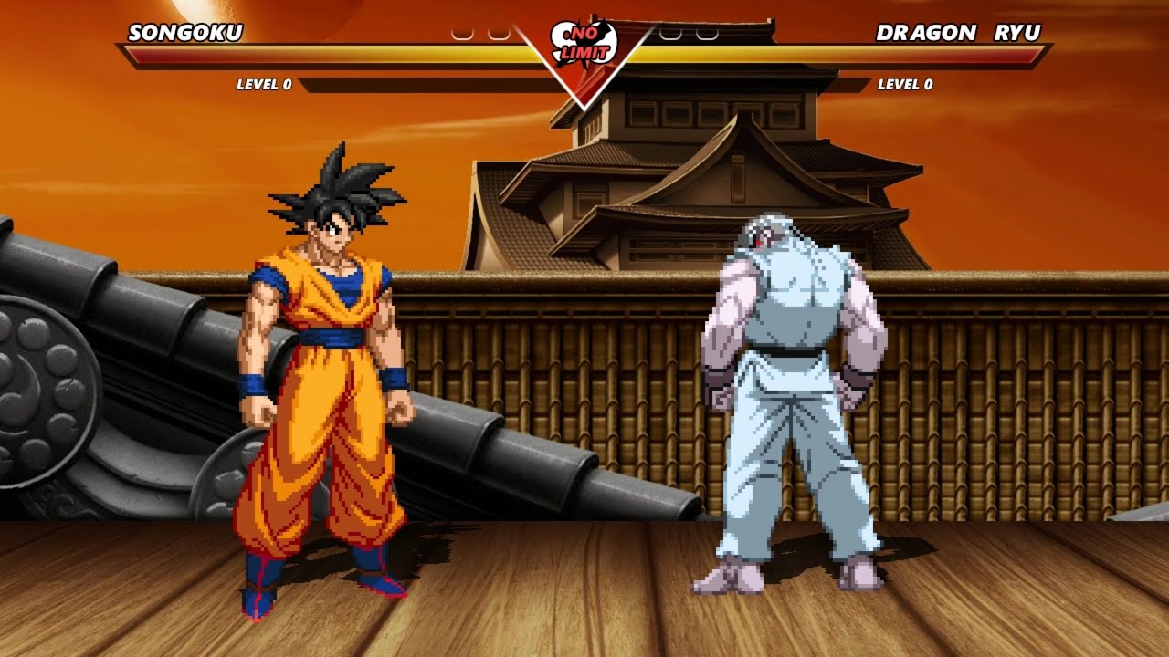 GOKU vs DRAGON RYU - Highest Level Insane Fight!