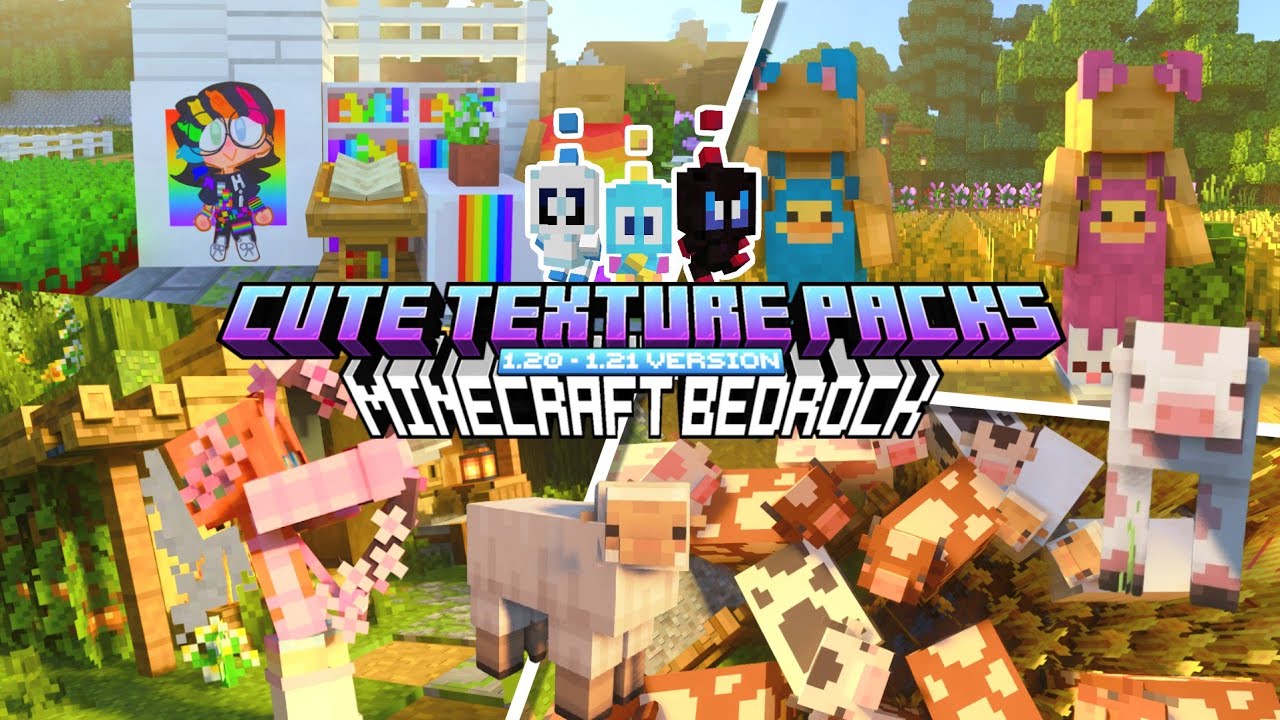 Minecraft PE/Bedrock 1.21 Aesthetic and Cute Texture Pack YOU MIGHT LIKE˙ . ꒷ 🐮 . 𖦹˙&mdash;