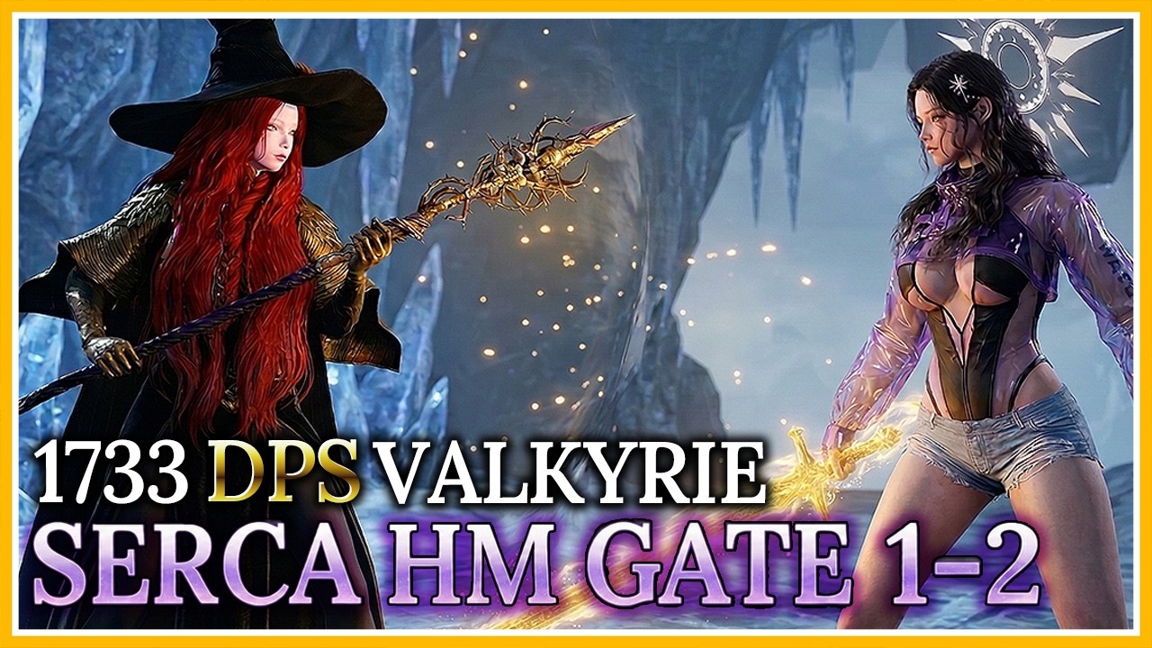 [Lost Ark]1733 DPS Valkyrie(111Ark Grid) - Shadow Raid Serca Hard Gate 1-2