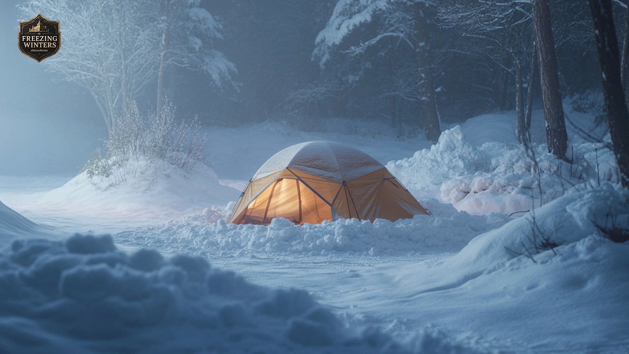 Sleep Fast with Gentle Snowstorm Sounds ❄️ Gentle Wind and Blizzard for Relaxation Stress Relief