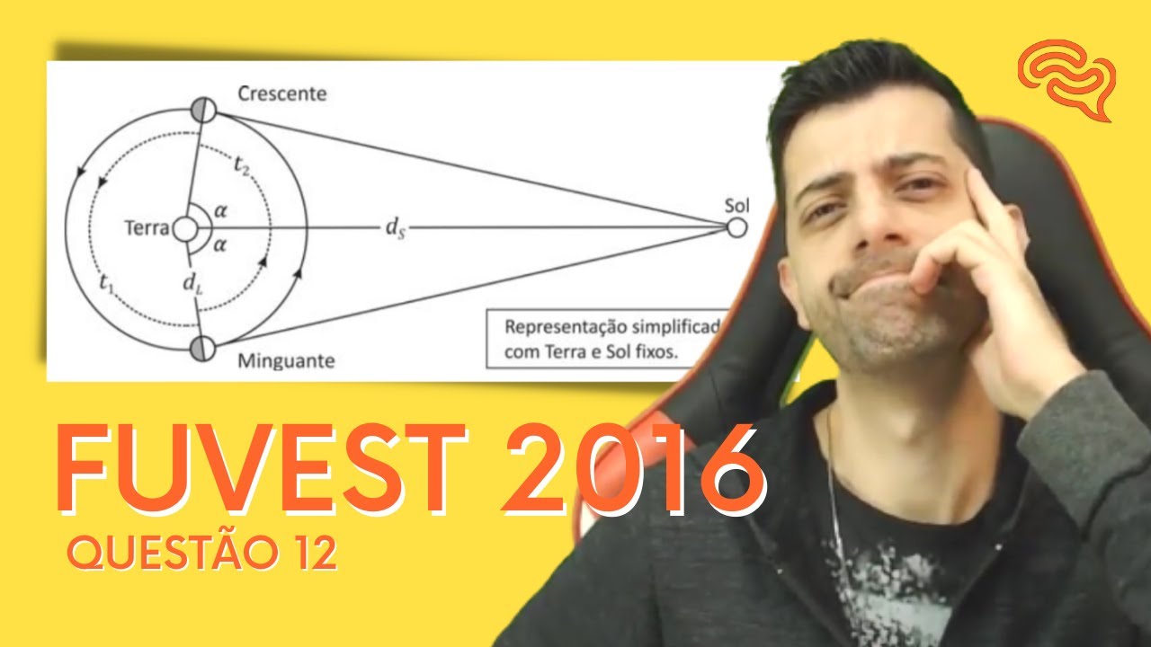 FUVEST 2016 - Q12 - Quando a Lua está em quarto crescente ou quarto minguante, o triângulo