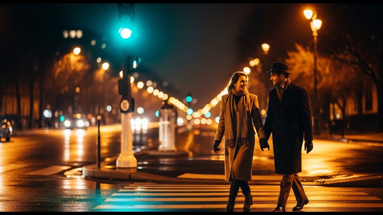 Café Parisien de Nuit : Chanson Douce & Romance Vintage | Piano & Violon