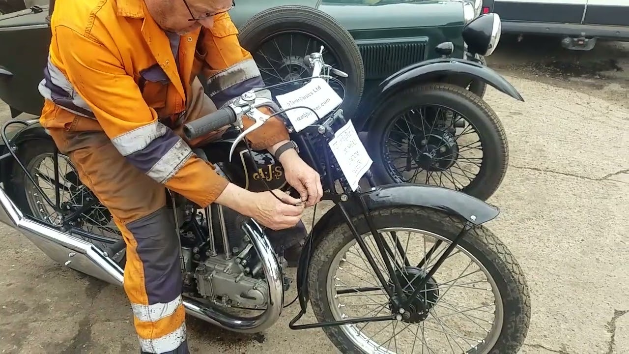 1931 AJS S6 Big Port  350cc at Andy Tiernans #08483AJS