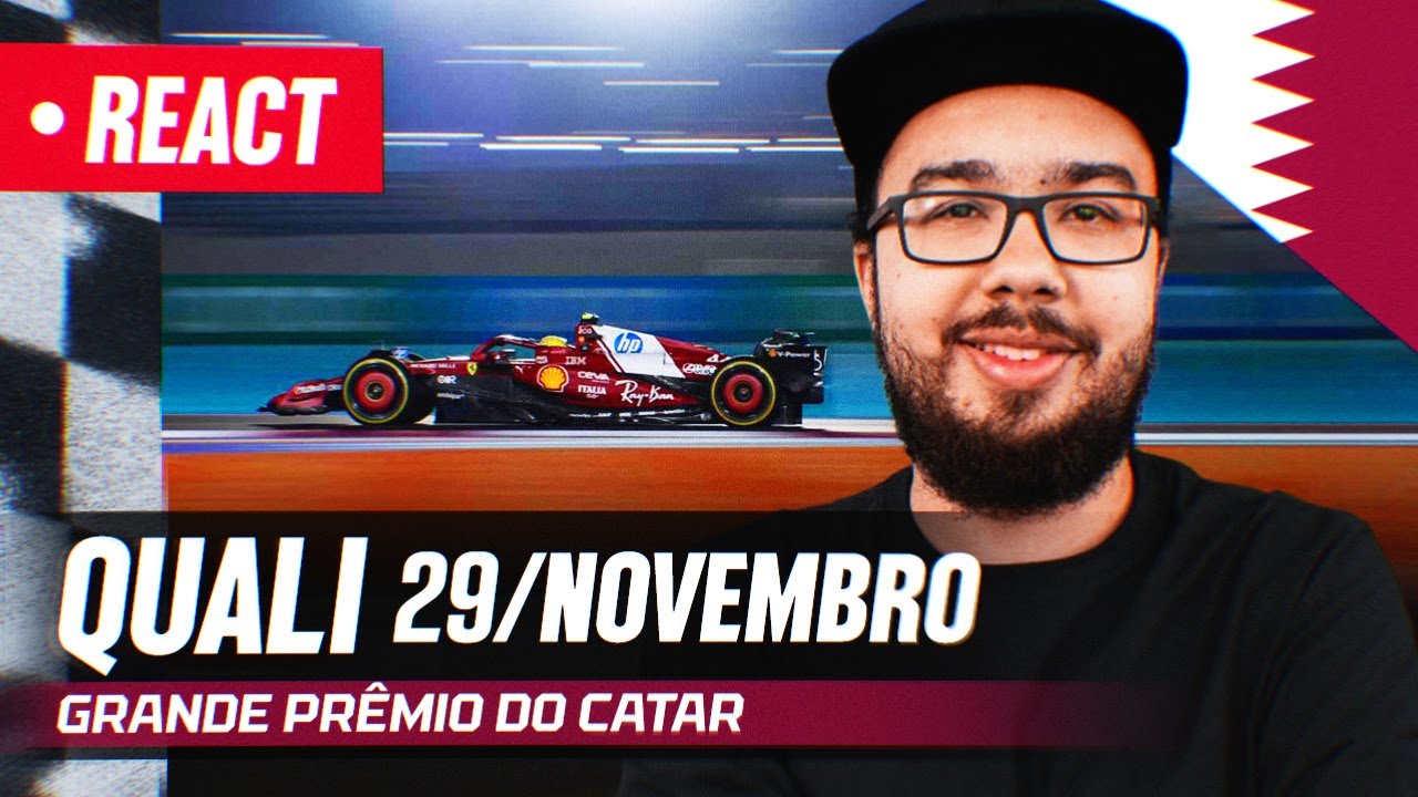 F1 REACT AO VIVO - CLASSIFICAÇÃO GP DO CATAR DE 2025