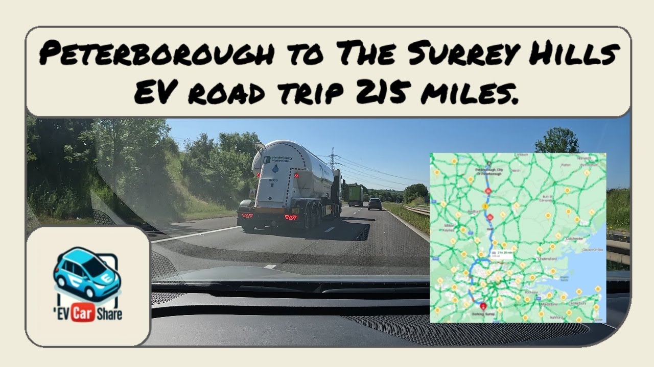 EV Road Trip from Peterborough to the Surrey Hills. 215 miles in my Kia EV6 electric car.