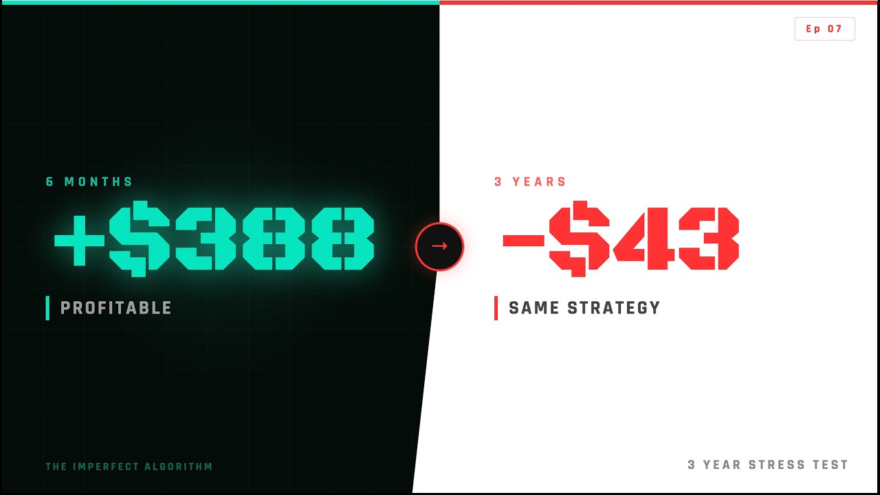 +$388 in 6 Months. -$43 in 3 Years. Same Strategy.