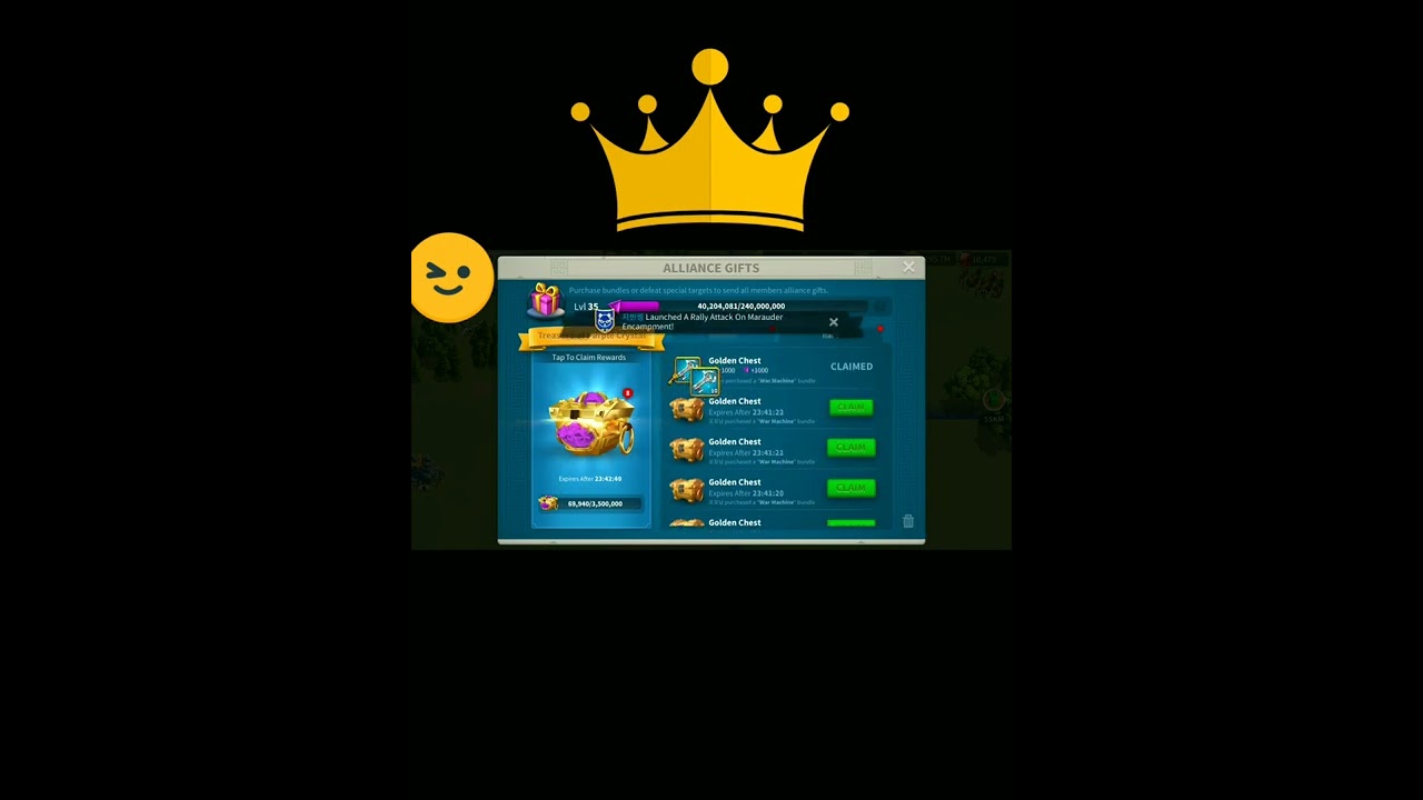 300 gold chests kingdom 1671 [rise of kingdom]f2p p2w rok