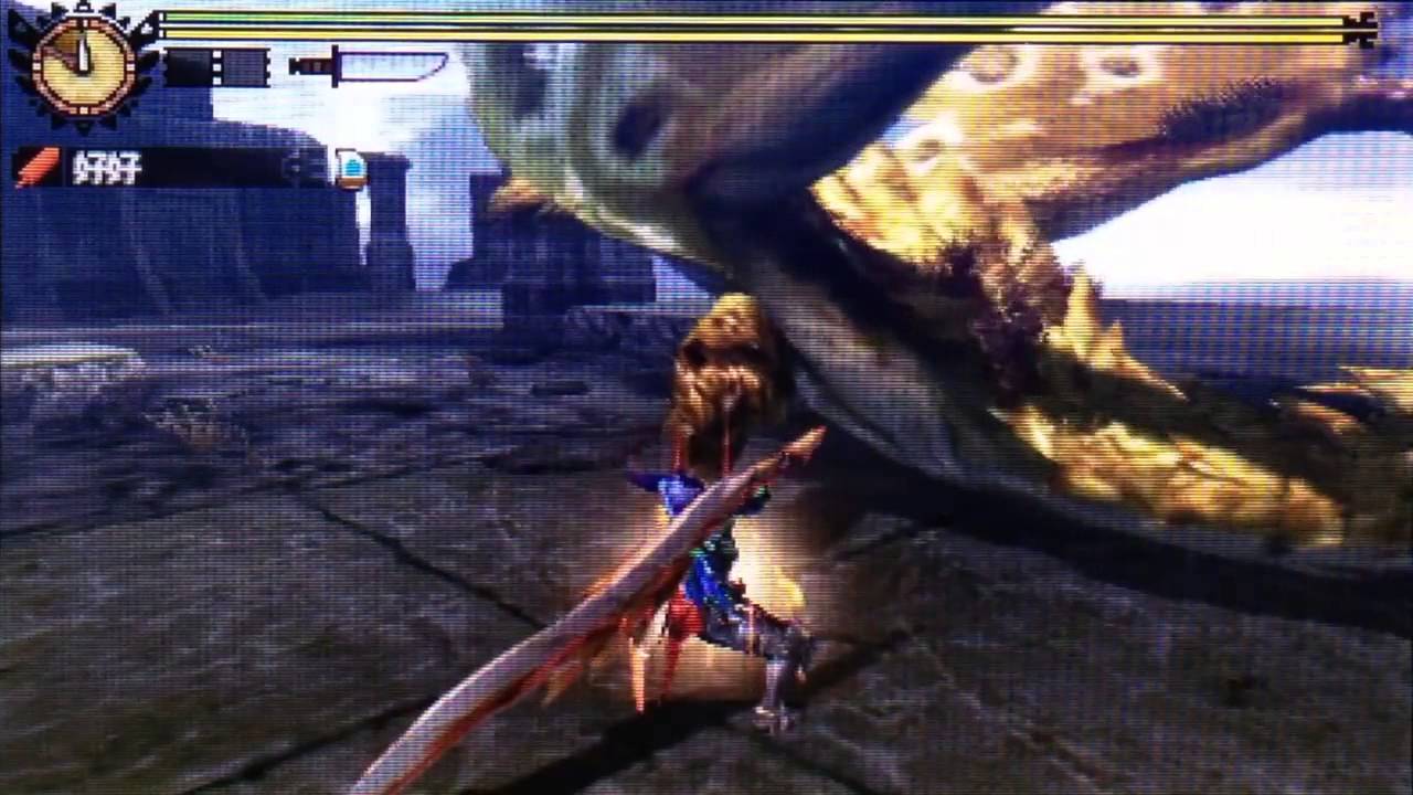 【MH4G】外伝：淑女の逆襲　リオレイア希少種 【生産大剣】 8分26秒
