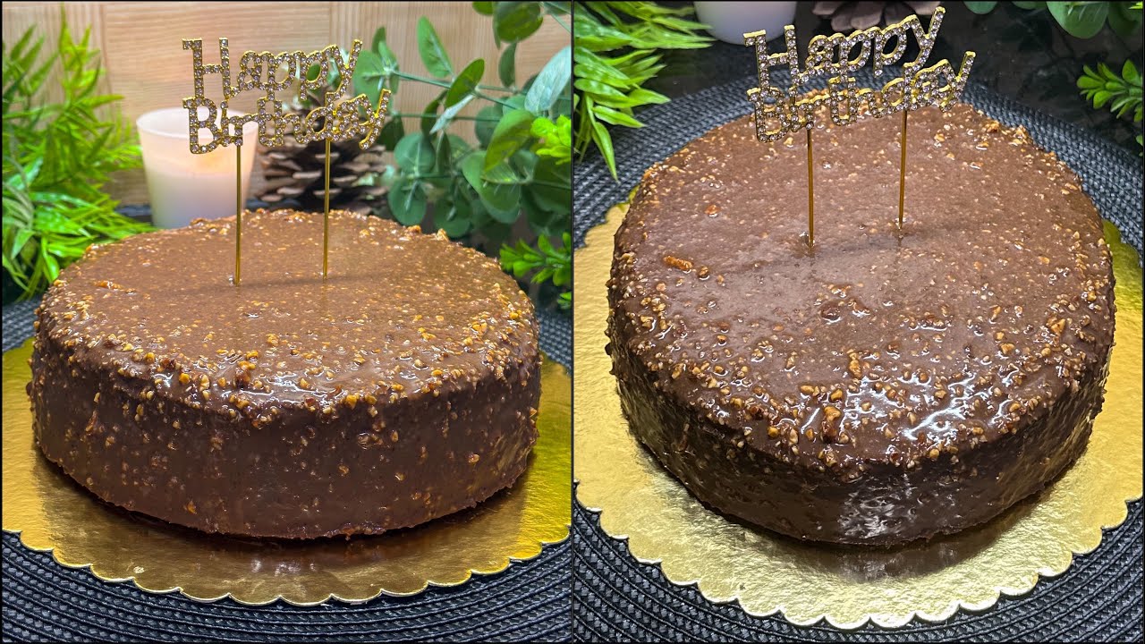ألذ كيكة عيد ميلاد بالشوكولا درتها في حياتي 🙈 لي ذاقوها هبلو عليها و طلبو الوصفة 🤤