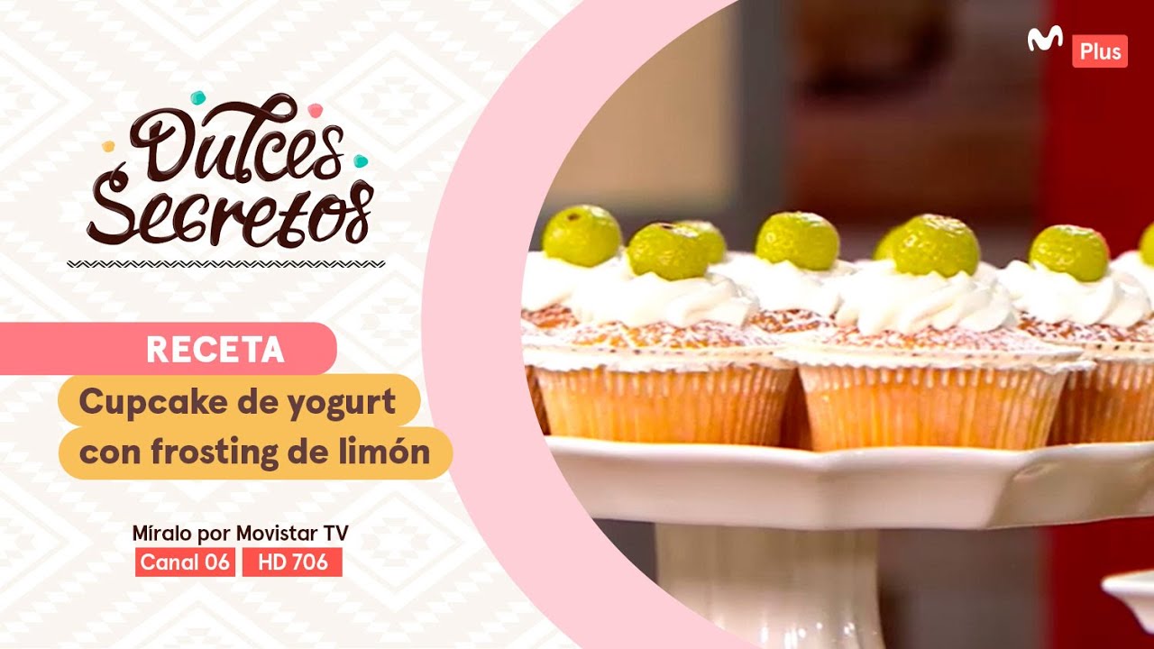 Receta: Cupcake de yogurt con frosting de limón | Dulces Secretos