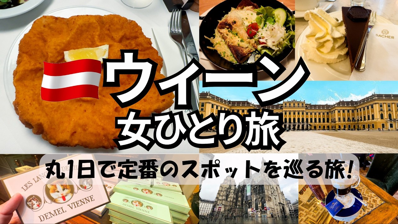 【ウィーン女ひとり旅Vlog】音楽の都オーストリアのウィーンへ2泊3日の旅／定番の観光スポットとグルメ巡り／私のミスで人気観光スポットに入れなかった話・・・