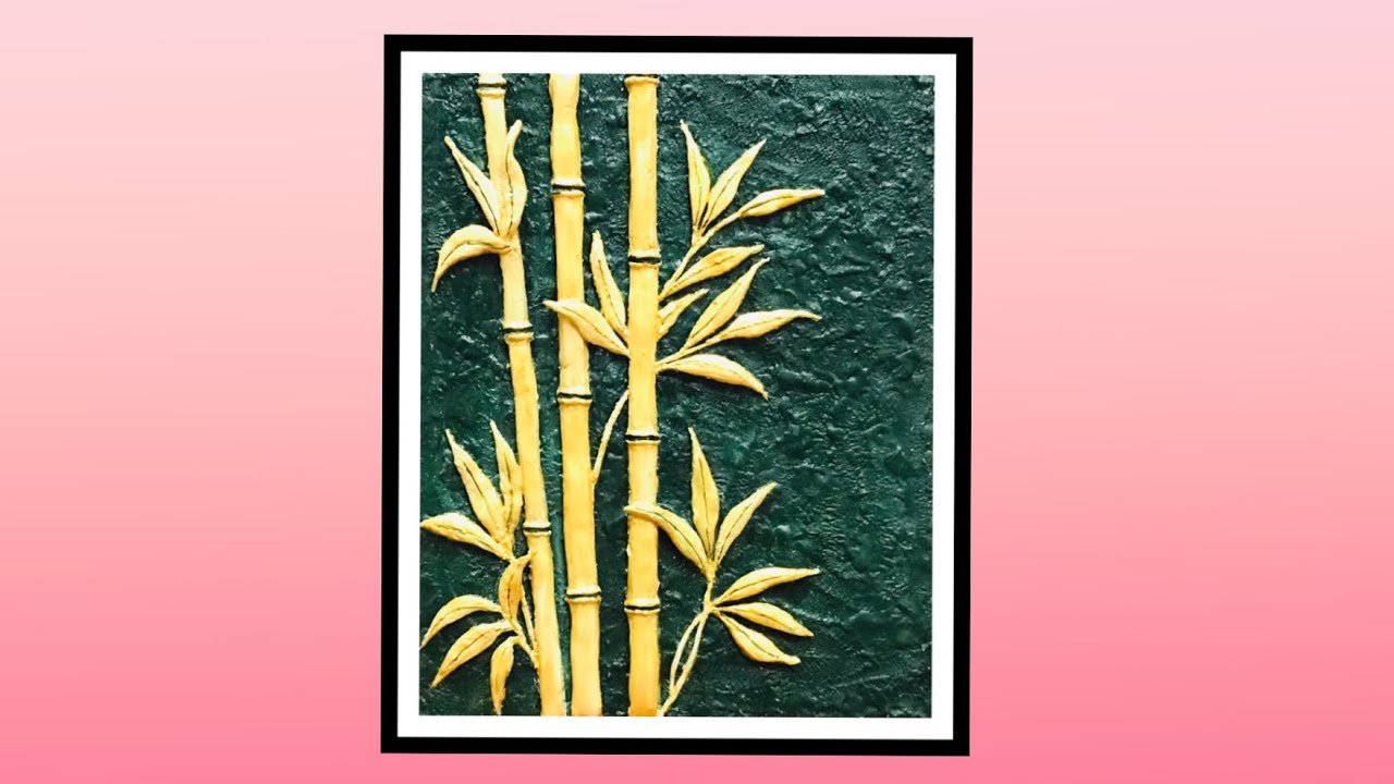 Clay Painting for Beginners| 3D Clay Art Painting| Clay Mural Art|  3D Clay Wall Decor|