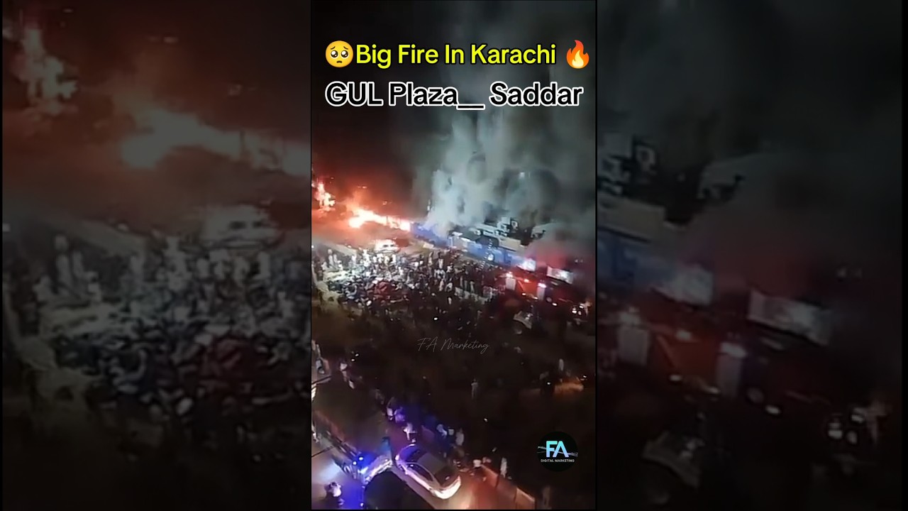 Massive Fire In Karachi 