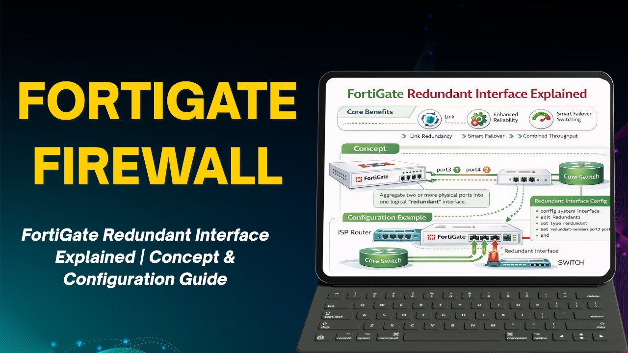 FortiGate Redundant Interface Explained | Concept & Configuration Guide