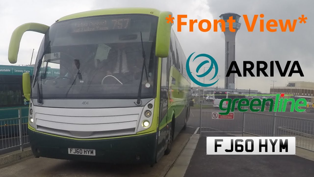 *FRONT VIEW* Arriva Shires (Midlands) Greenline Salvador Caetano Levante on 757 to Luton (FJ60HYM)