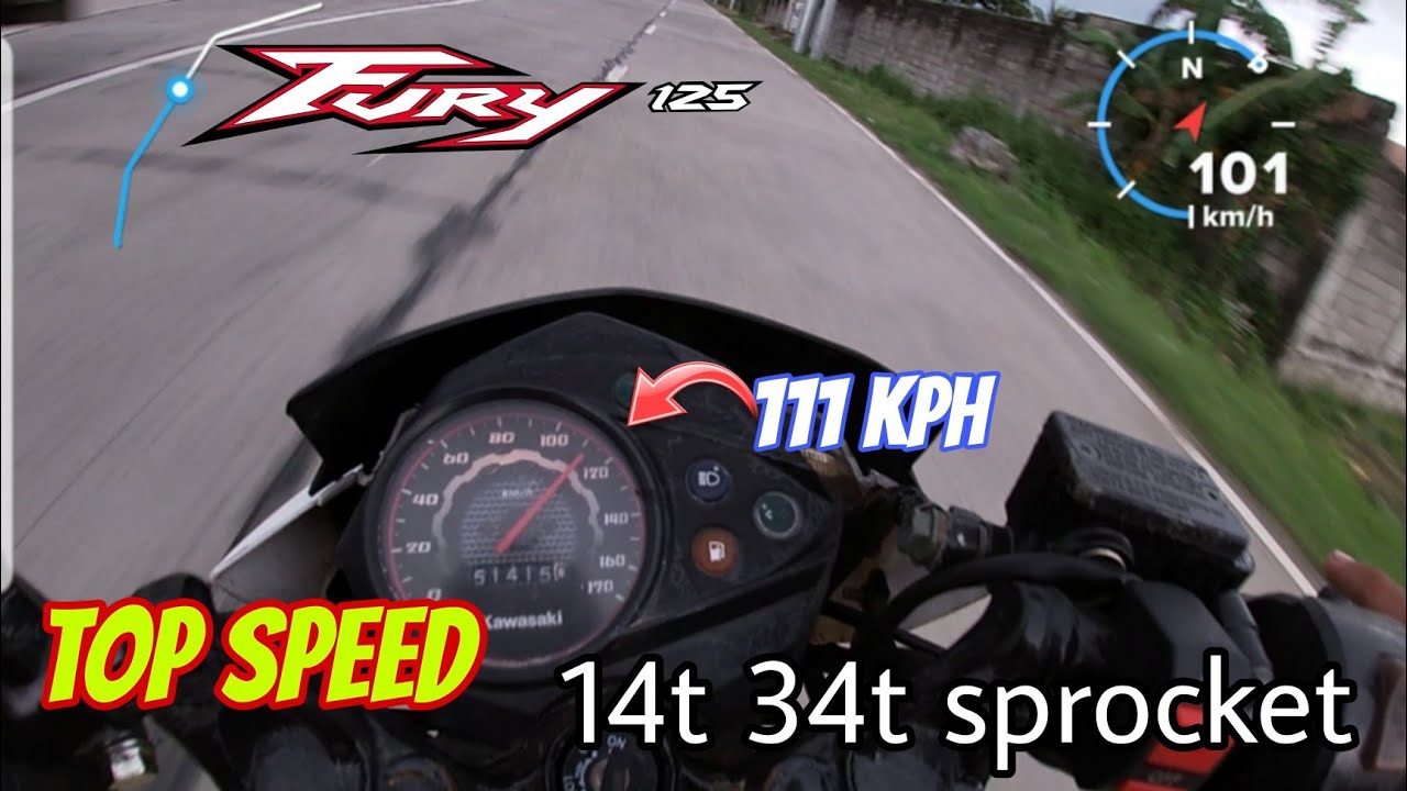 🔹️FURY 125 TOP SPEED 111KPH 14T/34T SPROCKET RACING LIFAN CDI W/GPS/revmotoroad