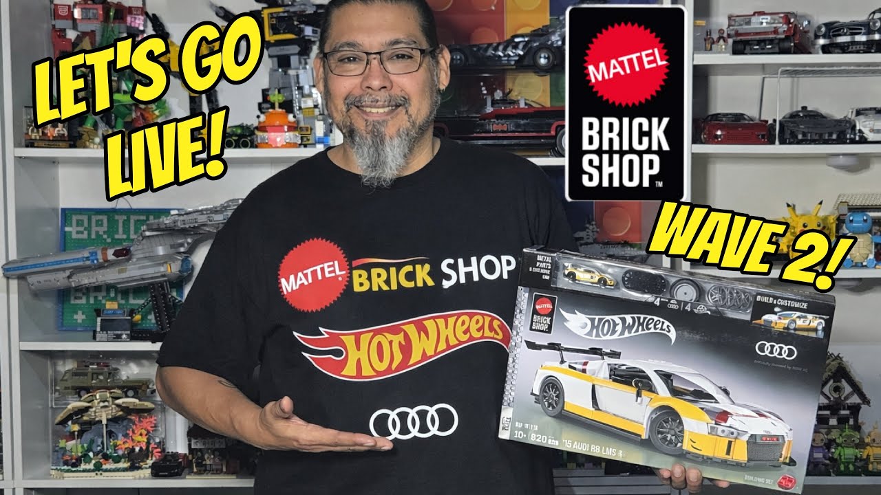 Building Mattel Brick Shop Audi R8 LMS