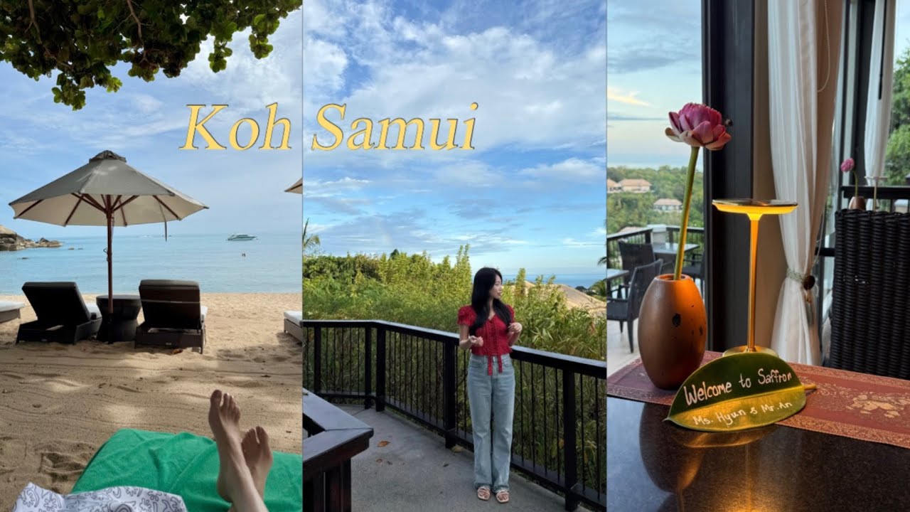 [vlog] 반얀트리 사무이 4박 호캉스 ep.2 🏝️ 플로팅 조식∙센트럴 사무이∙프라이빗 비치∙애프터눈티∙샤프란 레스토랑