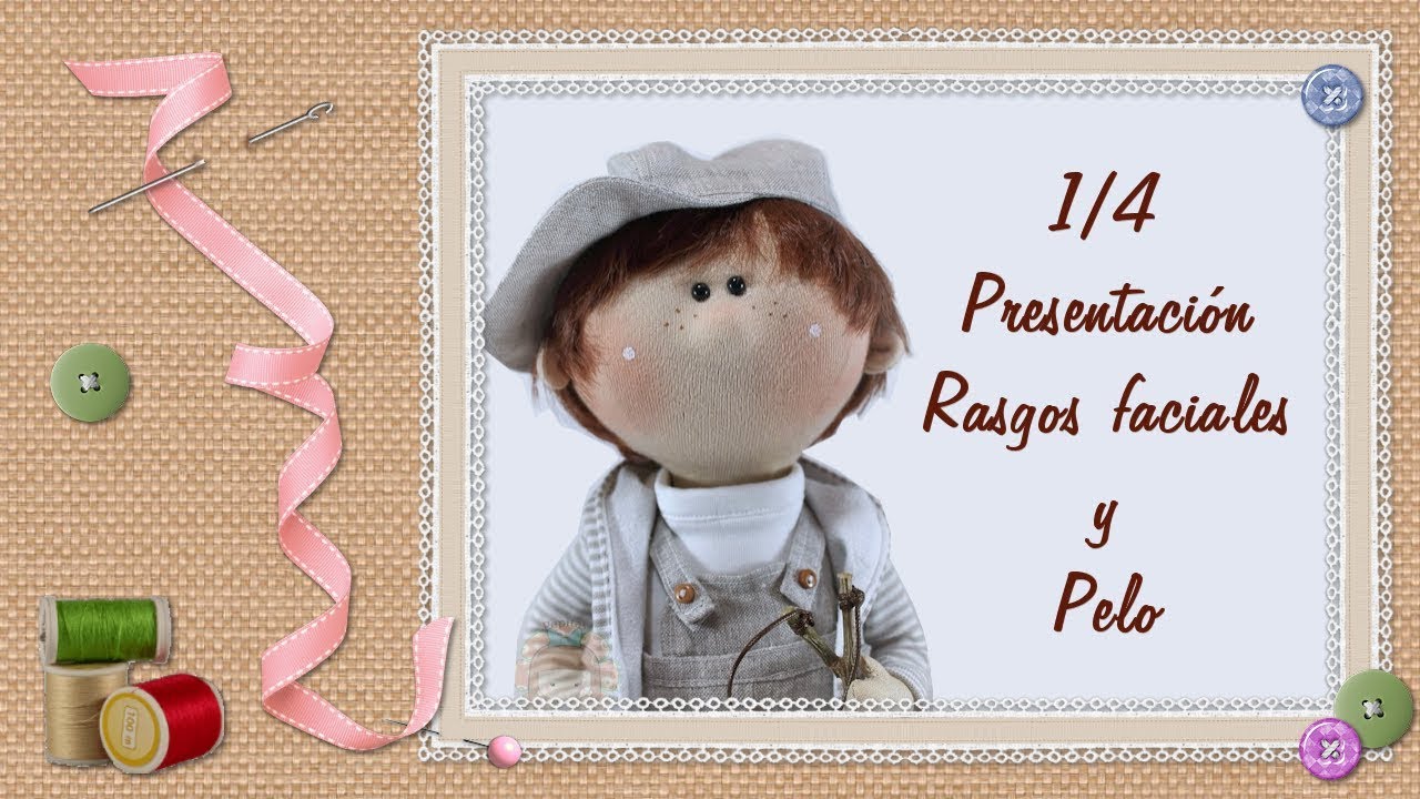 Tutorial muñeco ruso 1/4: Rasgos faciales y pelo / Russian doll tutorial: Facial features and hair