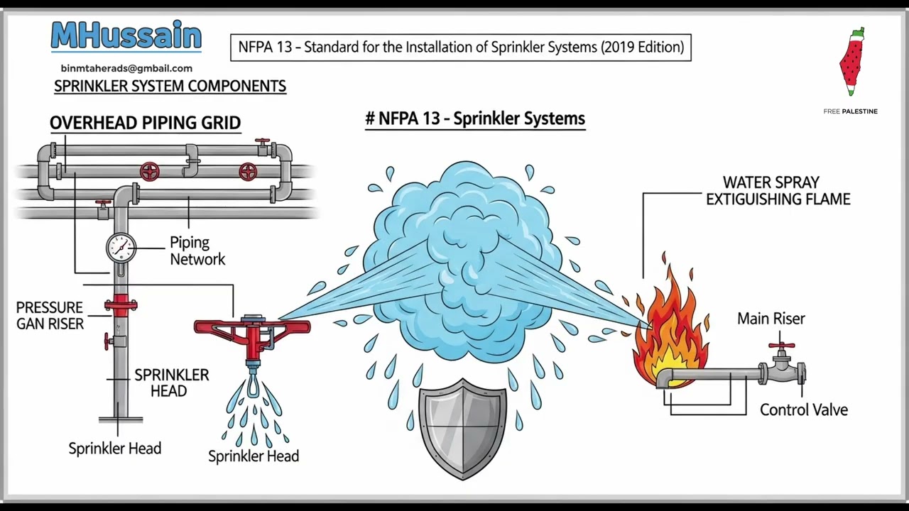 NFPA 13 Explained – Automatic Sprinkler Systems 💧🔥 Protecting Buildings from Fire 🏢🚒