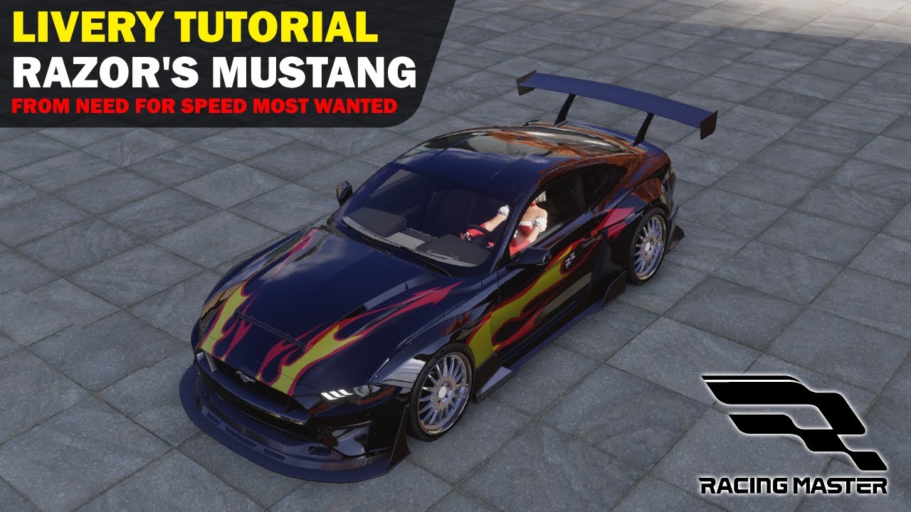 Tutorial Livery Mustang Razor - Racing Master