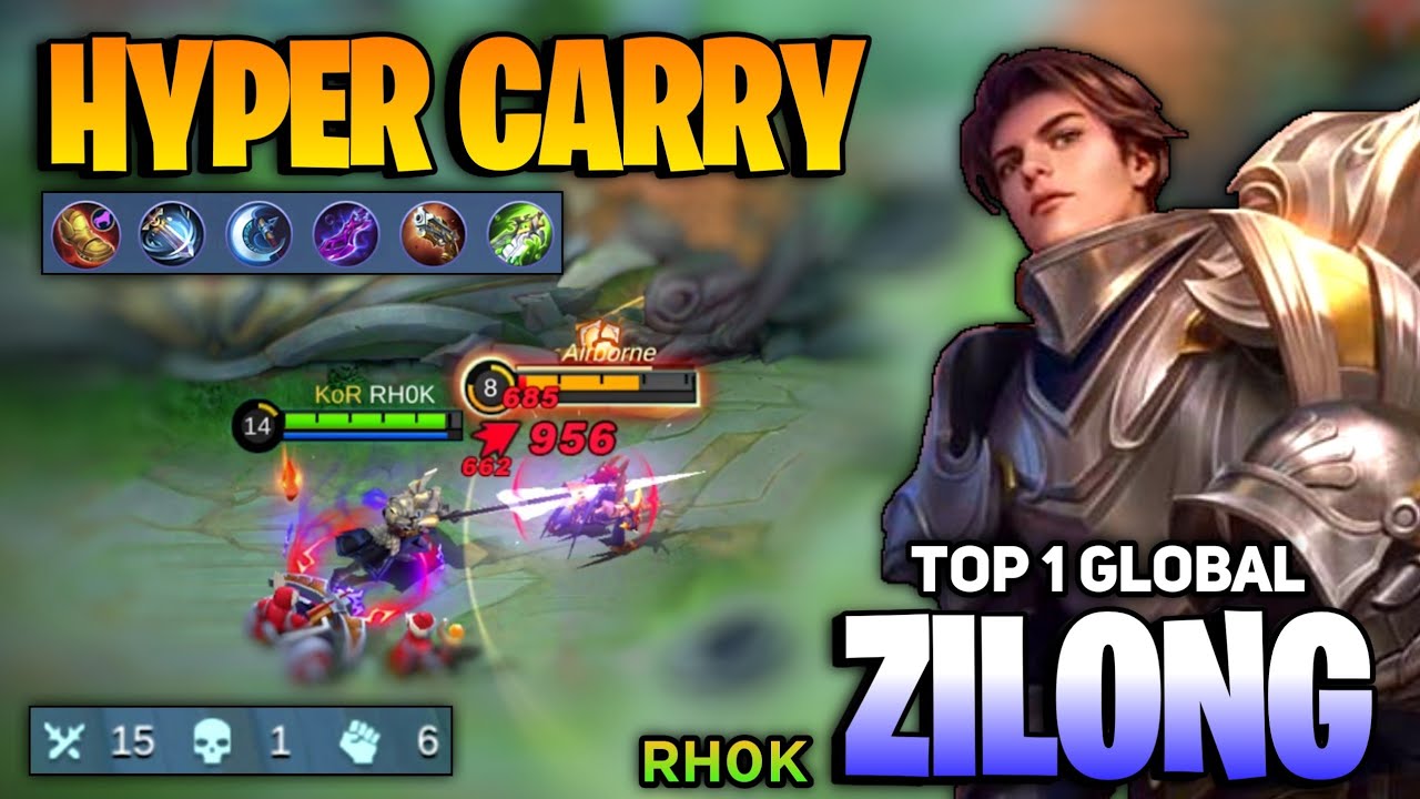 88% WINRATE! Zilong Hypercarry Jungle [ Top 1 Global Zilong Best Build 2021 ] RH0K - Mobile Legends
