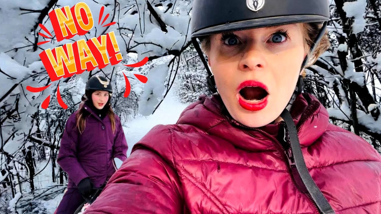 HORSE RIDE IN THE SNOW GOES TERRIBLY WRONG…