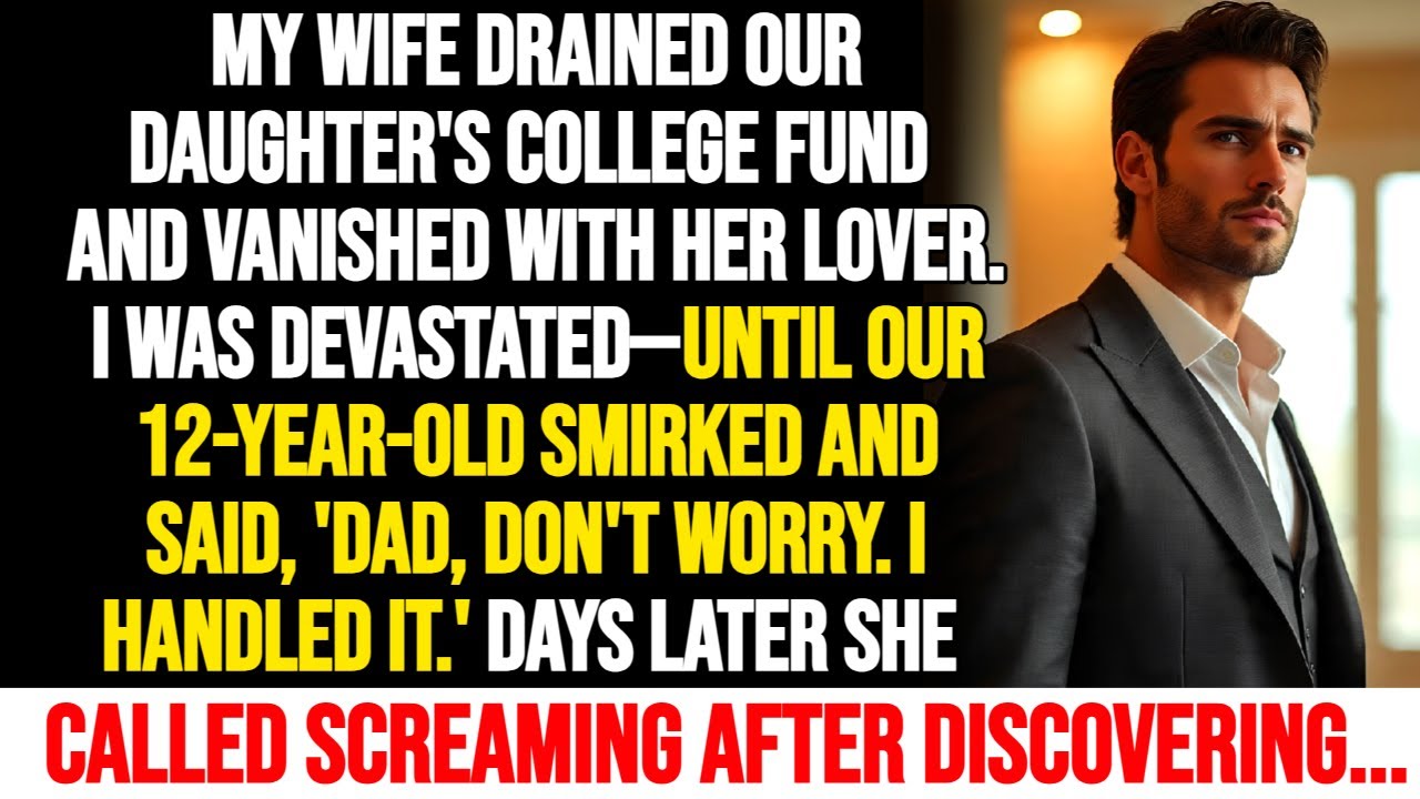 My Wife Stole Our Daughter’s College Fund for Her Lover—Then My 12-Year-Old Outsmarted Her