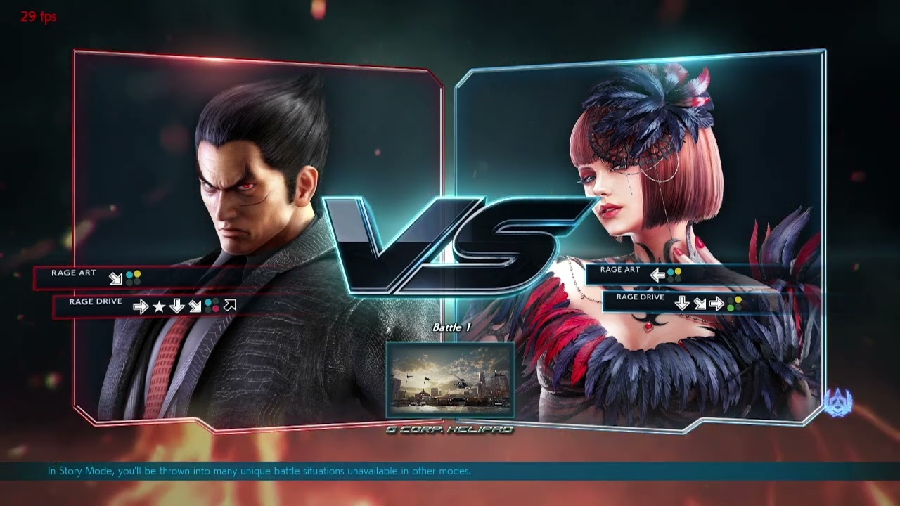 Tekken 7 kazuya choke and lift Anna Black leather Outfit MOD
