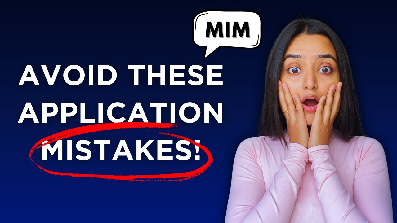Avoid these MISTAKES When Applying for MiM Programs In 2025!