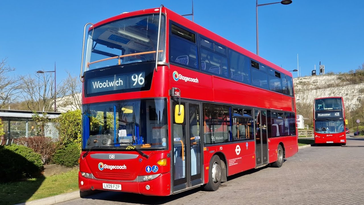 FULL JOURNEY | LONDON BUS 96 BLUEWATER - WOOLWICH (LX09FZP) 15118