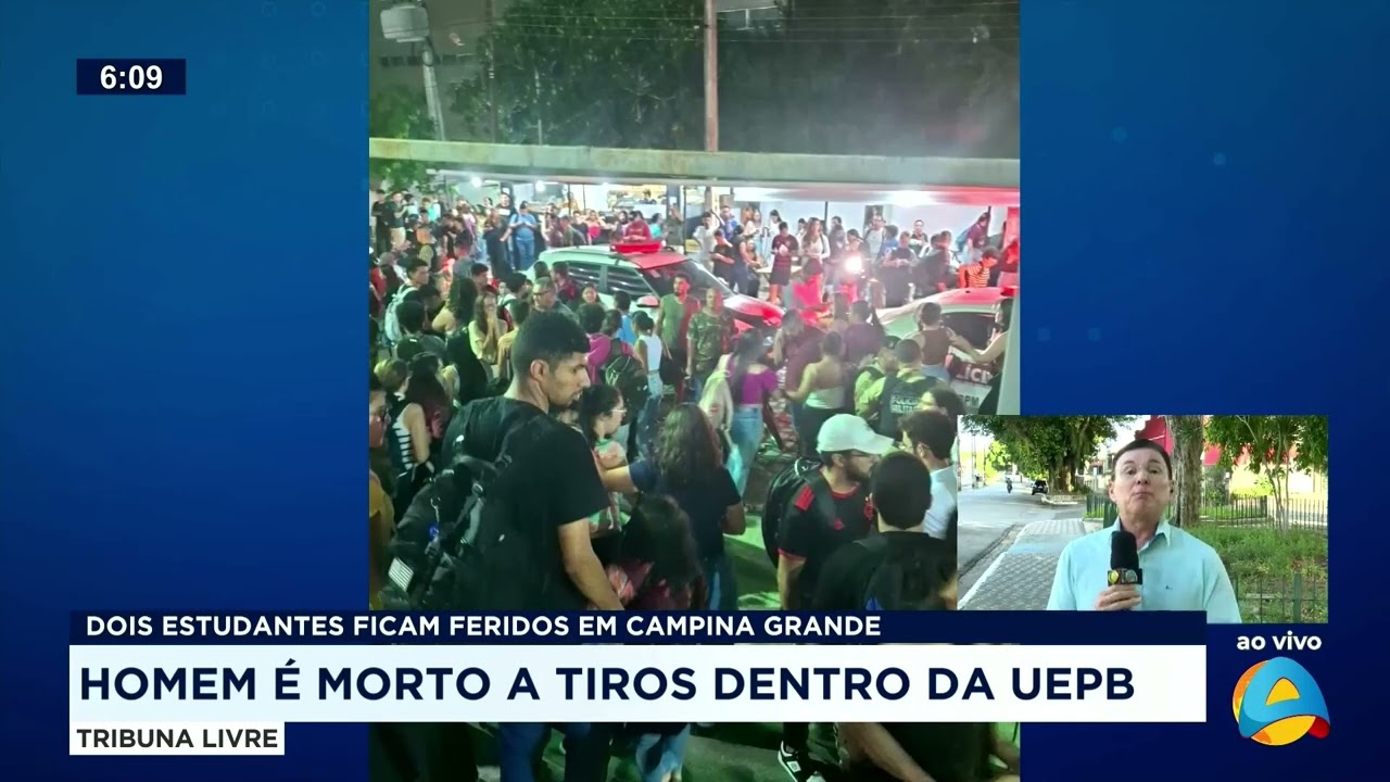 Tribuna Livre - Homem &eacute; morto a tiros dentro da UEPB; dois estudantes ficam feridos em CG