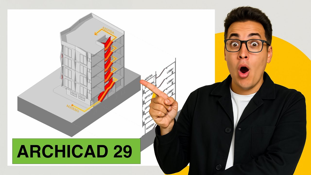 🔥 ISOMETRÍA de CIRCULACIÓN en Archicad 29 | 📐 Clase GRATIS #archicad29