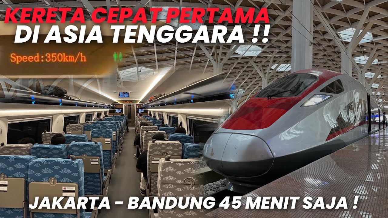 KERETA CEPAT PERTAMA DI INDONESIA & ASIA TENGGARA‼️Naik KA KCIC Bandung - Jakarta Cuma 45 Menit