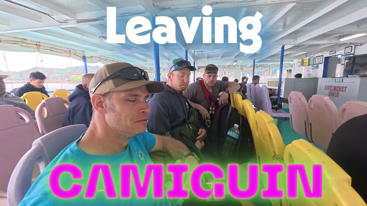 Boyz Philippine trip part 12, Leaving Camiguin Island, back to Cagayan De Oro, eating bus food.