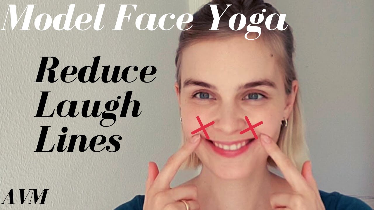 Get Rid of Laugh Lines | Face Exercises | Model Face Yoga by Anna-Veronika