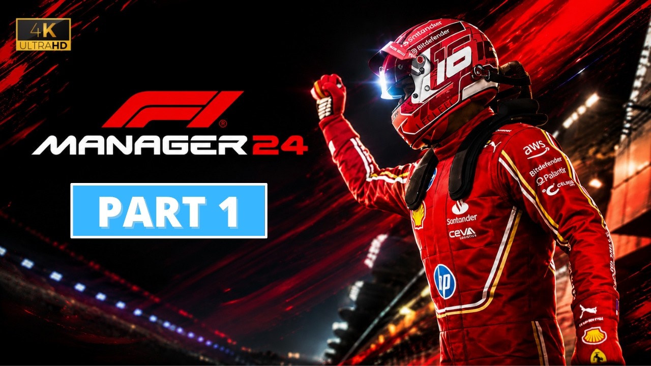 F1 Manager 24 - Ferrari is Back - Bahrain - Part 1 - 4K 60FPS PC ULTRA - No Commentary