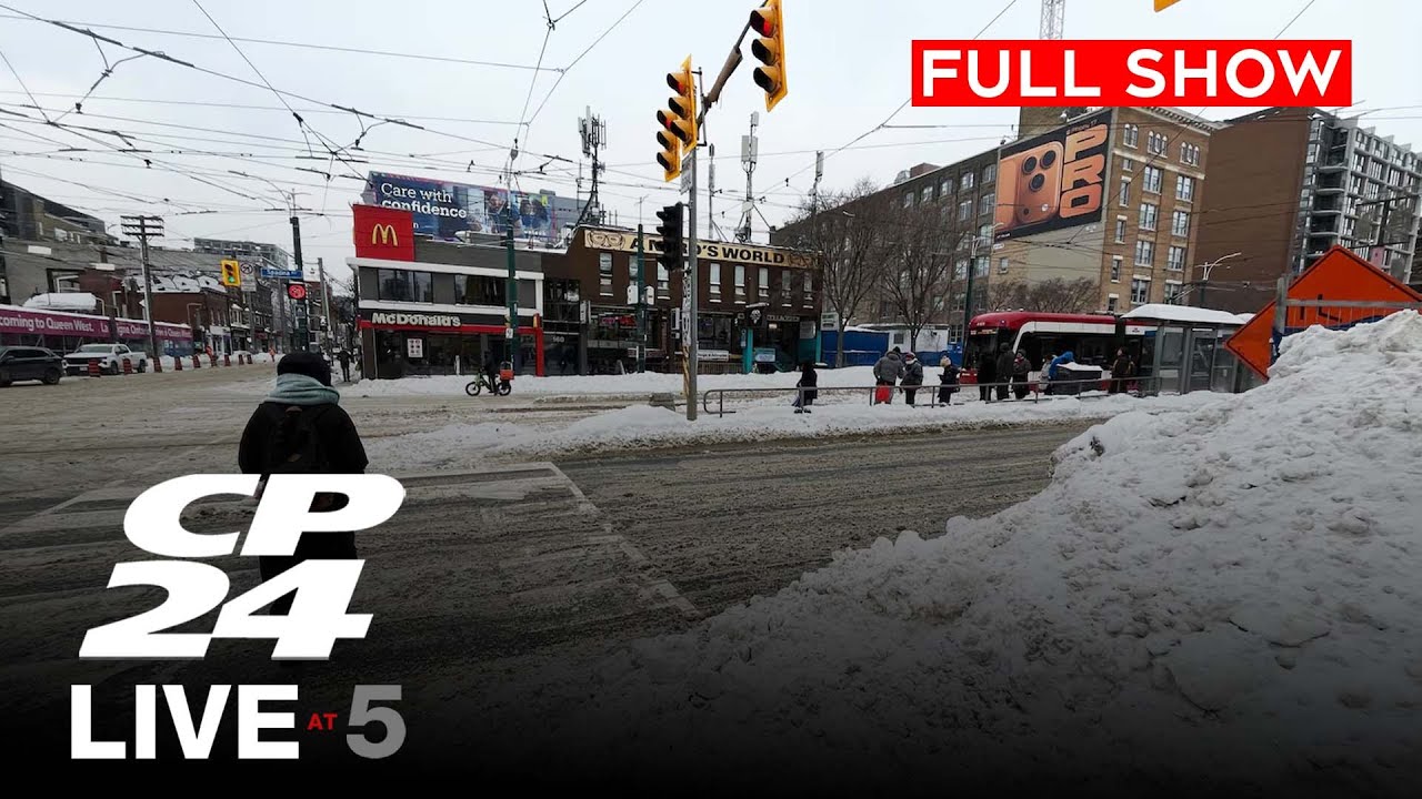 Complaints for snow removal persist days after major snowstorm | CP24 Live at Five for Jan. 28 2026