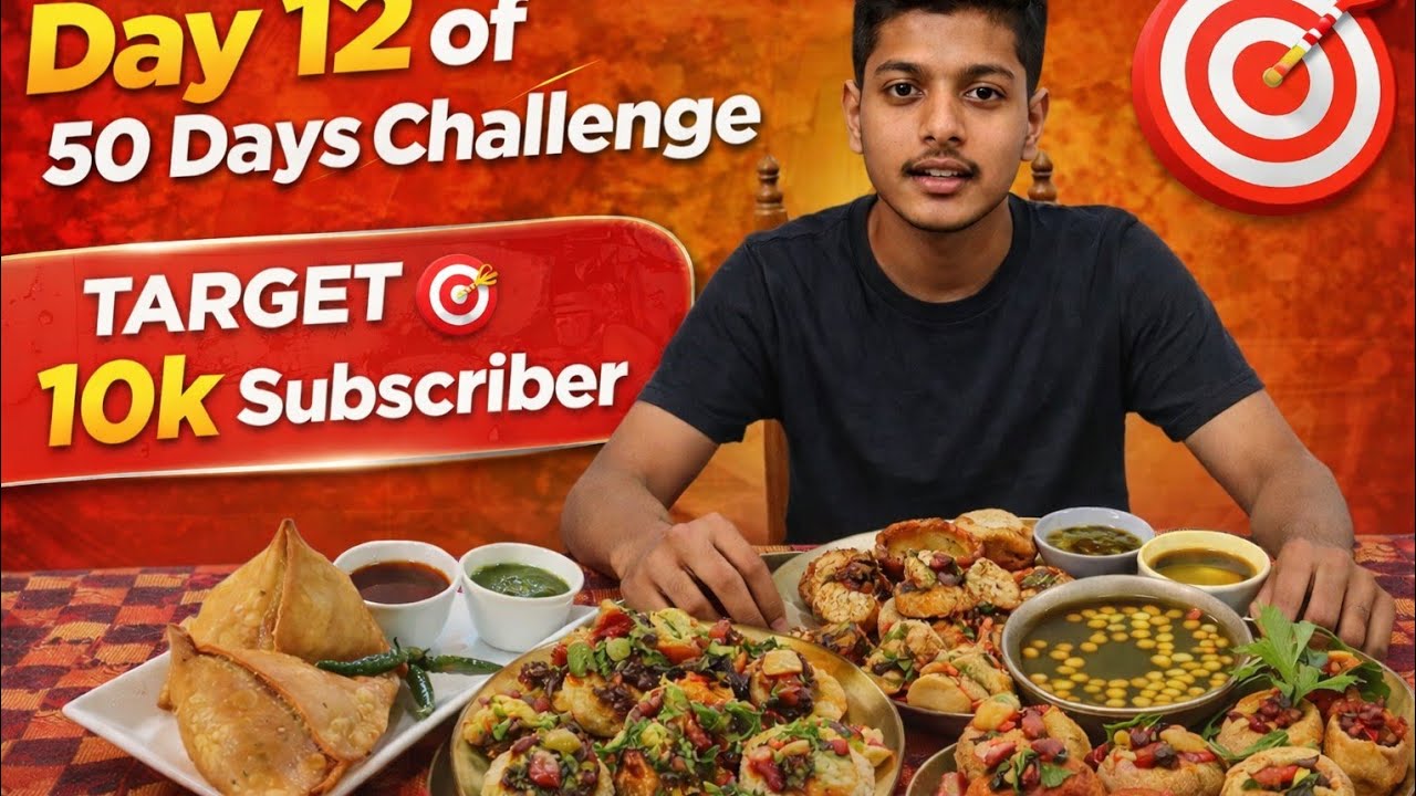 Day 12 holli special new chellenge 😋🤤#viral #mukbang #challeger #food #chillipanipuri #foodie 